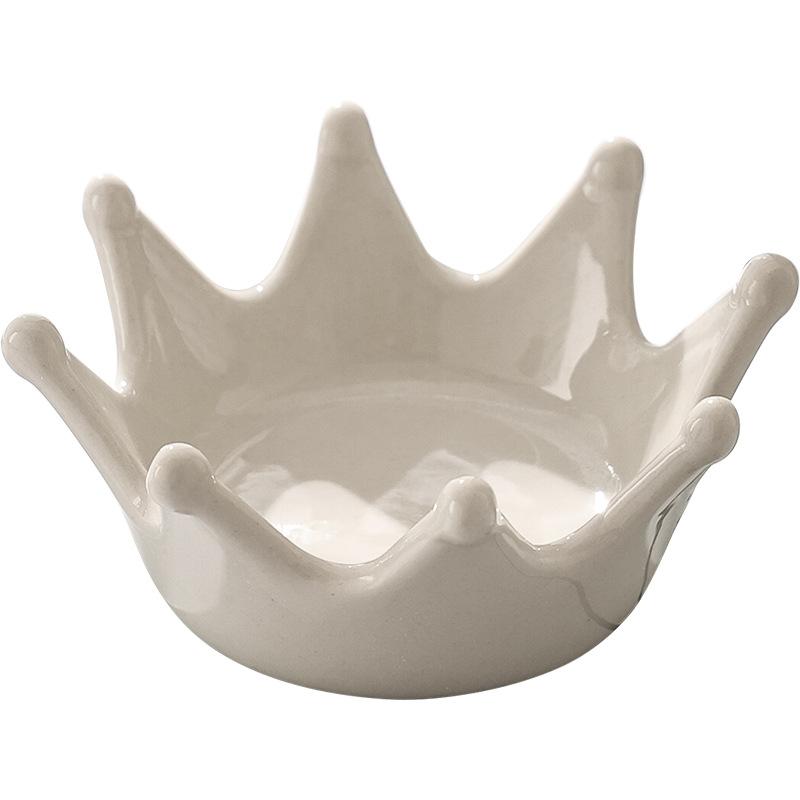 Crown Shaped Plates Creative Desktop Toys Jewelry Storage Plates Photography Display Props Fun Home Crafts Ornaments