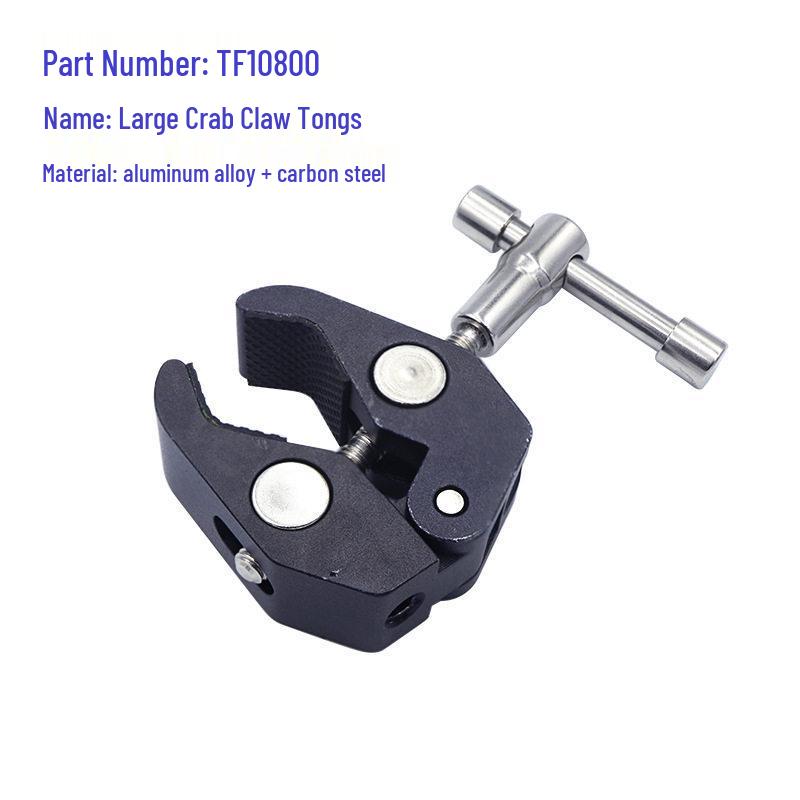 Universal Metal Magic Arm with Dual Ball Heads and Strong Crab Clamp for Photography