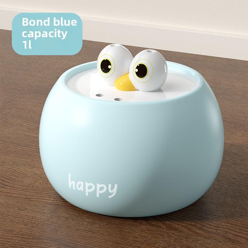 New Cat Funny Big-eyed Cute Ceramic Electric Water Dispenser Dog Drinking Bowl Circulation Automatic Pet Water Dispenser