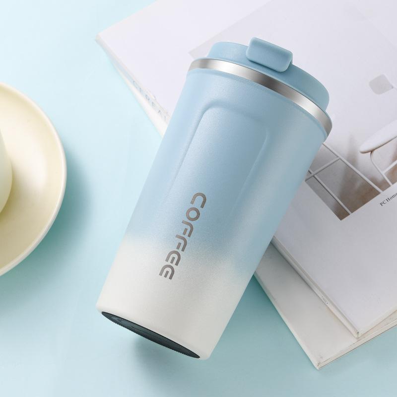 The Second Generation Coffee Cup Pro304 Stainless Steel Vacuum Two-Color Spray Thermos Cup Car Accompanying Cup