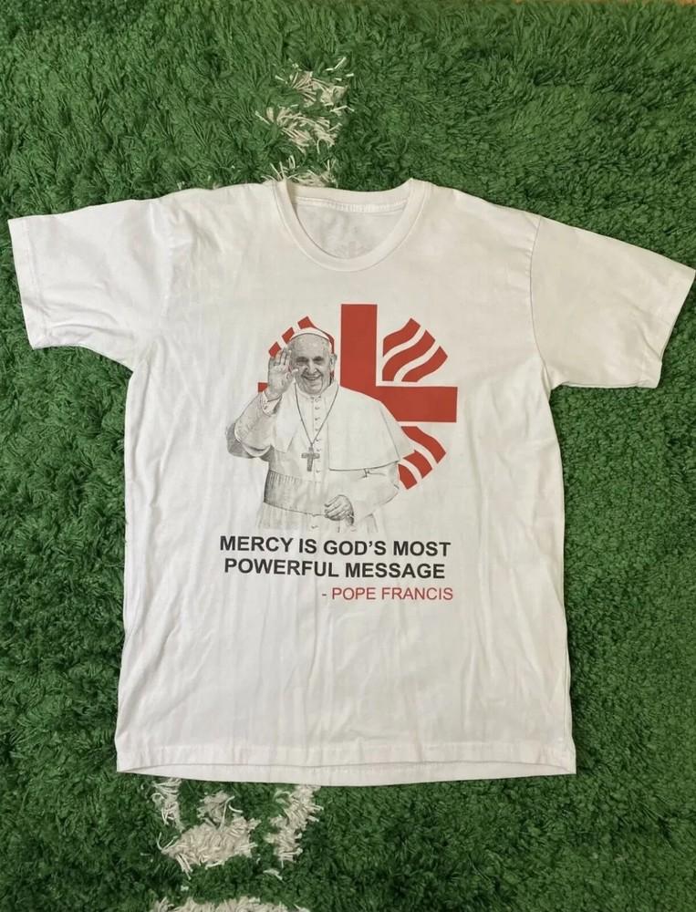 Pope Francis T-Shirt Cotton Classic Unisex S-5XL M381 Unisex T-Shirt XXL