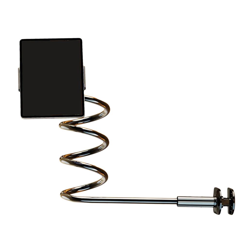 Gooseneck Tablet Mount Holder for Bed Flexible Tablet Arm Clamp for Bed Flexible Tablet Stand Lazy Arm Holder Clamp