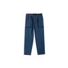 Knitted Sweatpants Men's Blue Moderate Straight Fit Pants HM7470