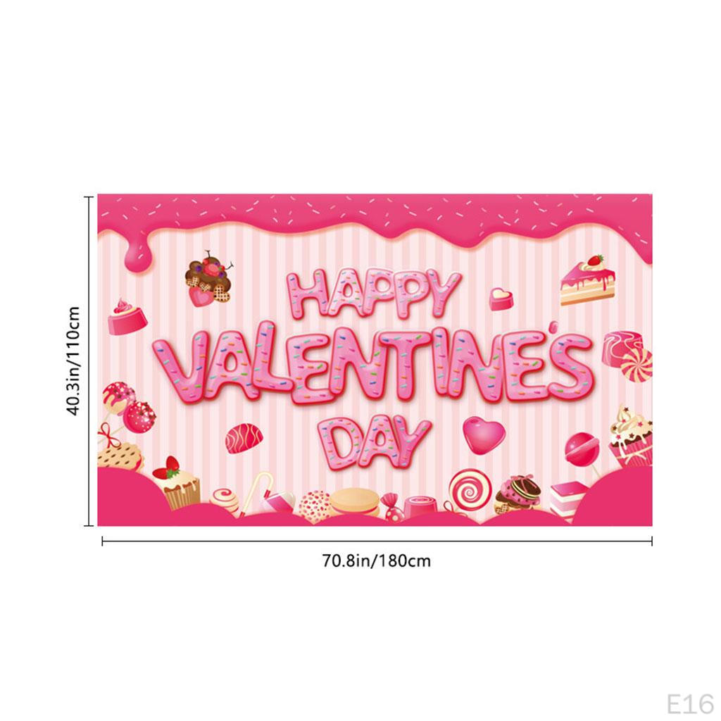 Garden Flag Decor Printed Romantic Holiday Banner Anniversary Valentines Day Party