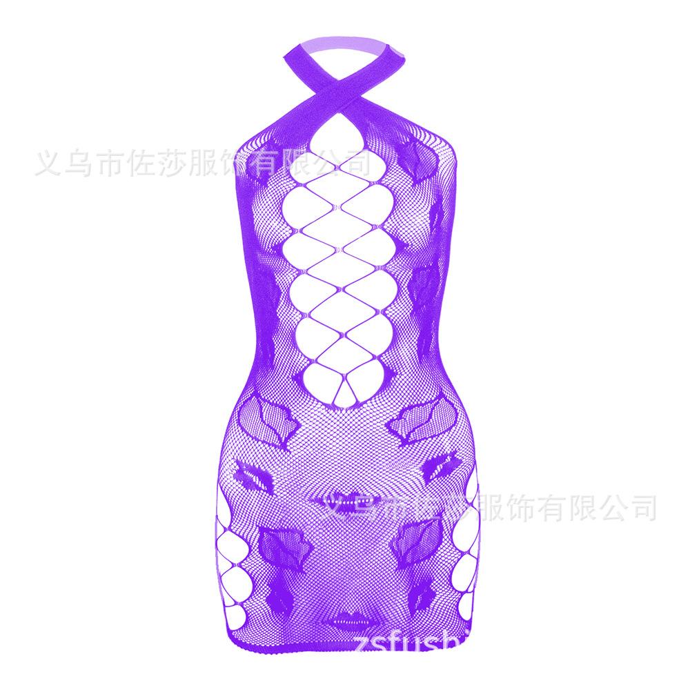 Sex Underwear Suspender Cross Hollow Sexy Black Mesh Hip Skirt