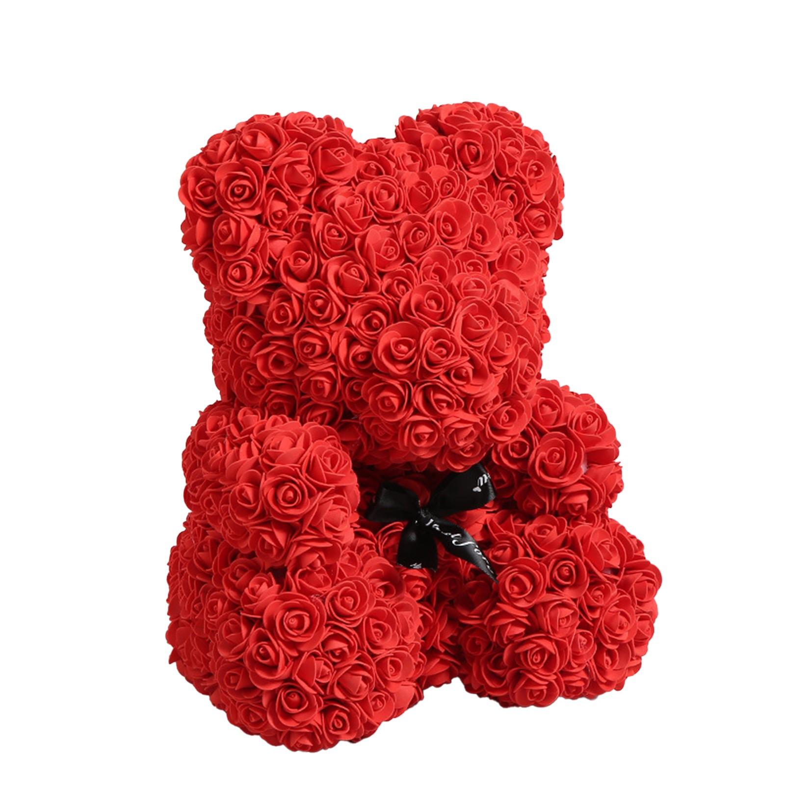 

Вечная Роза Медведь День Святого Валентина Подарок на День Учителя Подарок На День Рождения Розы PE Цветы Пенопластовые Медведи Продукты One Size