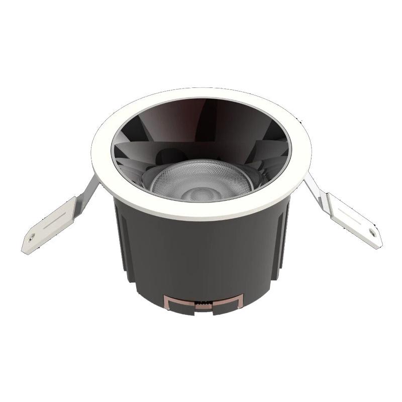 Narrow Bezel LED Ceiling Light with Anti-Glare Eye Protection and Full Spectrum, 75mm Recessed Installation for Hotel or Home Bedroom