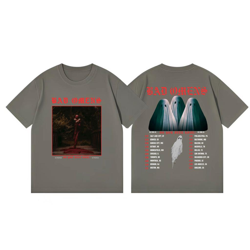 Bad Omens Do You Feel Love Tour 2026 Grafiska T-shirts Gotisk Vintage Kortärmad T-shirt Herr Dam Mode Casual Lös T-shirt