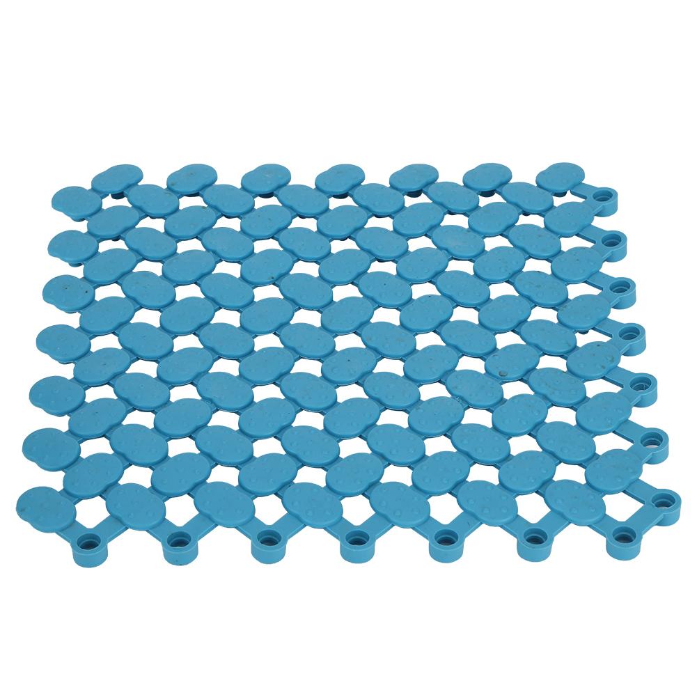 6Pcs 20x20cm NonSlip Splicing Interlocking Floor Mat for Kitchen Bathroom Shower Pool Balcony(Blue )