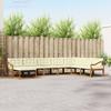 Outdoor Sofa Set with Cushions 8 Pcs Natural and Cream