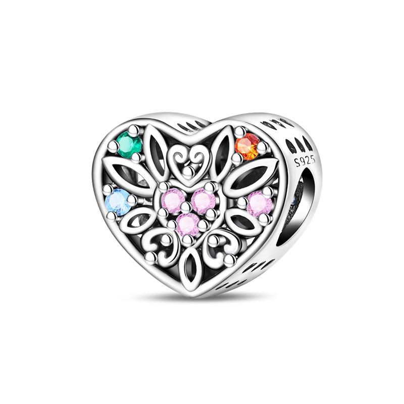 Sweety 925 Silver Birthday Cake Crown Heart Butterfly Sunflower Charms Beads Fit 3mm Bracelets DIY Fine Jewelry Making