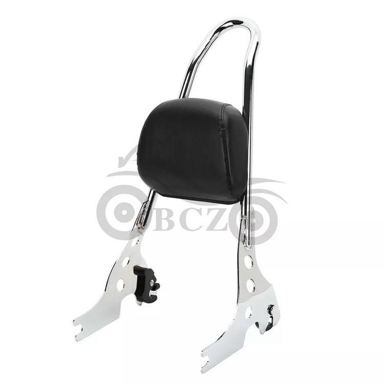 Harley XL883/1200/X48 Rear Backrest with Quick Release Seat Cushion and Luggage Rack for Motorcycle Modification