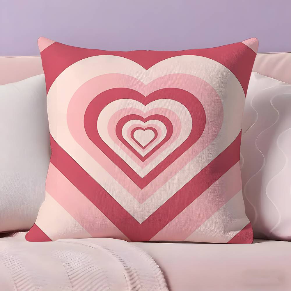 ART H-heart S-shape Pillow Case Ultra Soft Skin Friendly Fabric Cloud Like Comfort & Concealed Zipper