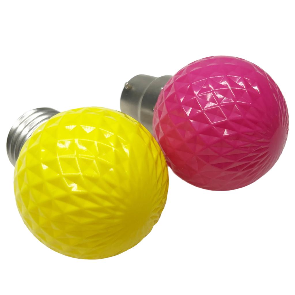 Yoryzeng 2W B22 E27 Pineapple Shape Light Bulb 9 Colors Globe Decoration Lamp Red Blue Green Purple White Orange 110V 220V