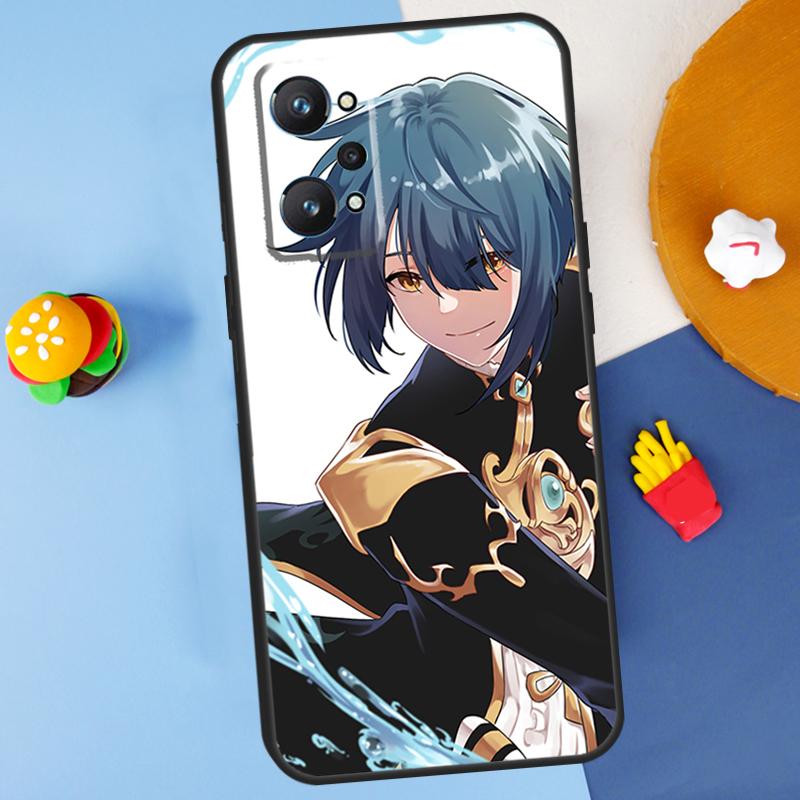 Genshin Impact Xingqiu For Realme GT 6 6T 5 GT7 Pro C61 C75 C55 C51 C21Y C25S C67 C53 13 12 10 11 14 Pro Plus Case