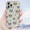 Love colorful eyes suitable for Apple 12 mobile phone case iPhone16/15/14 transparent 16promax anti-drop 7P