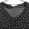 NARACAMICIE Made In Japan Dot Pattern French Sleeve V Neck Blouse 1 Black Women Used