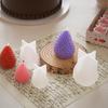 3D Strawberry Aromatherapy Candle Silicone Mold DIY Handmade Romantic Scented for Valentine's Day Party Home Decor Birthday Gift