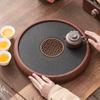 High-grade Imitation Wujinshi Tea Tray Household Tea Tray Dry Tea Tray Tea Table Melamine Chinese Simple Water Storage and Drain Tray