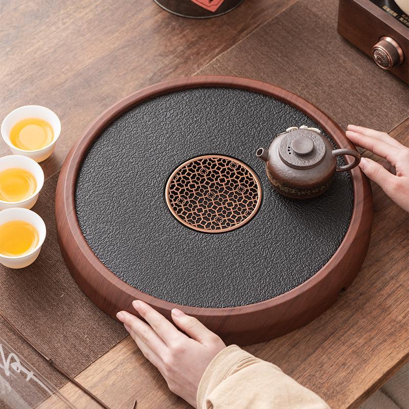Hochwertiges Imitat Wujinshi Teebrett Haushalts-Teebrett Trocken-Teebrett Teetisch Melamin Chinesisch einfach Wasseraufbewahrungs- und Ablagebrett