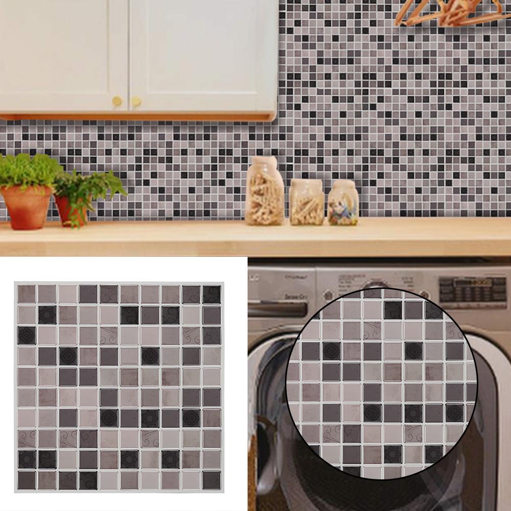 1x Kitchen Tile Stickers Bathroom Mosaic Sticker Self-adhesive Wall Home Decor 1x Kitchen Tile Stickers Bathroom Mosaic Sticker Self-adhesive Wall Home Decor
