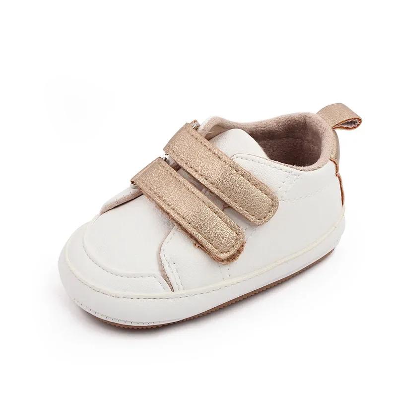 Casual Non-Slip Sport Sneakers Baby Casual Walking Shoes for 0-1Years Toddler Baby Boys and Girls Baby Double Color Basic Simple