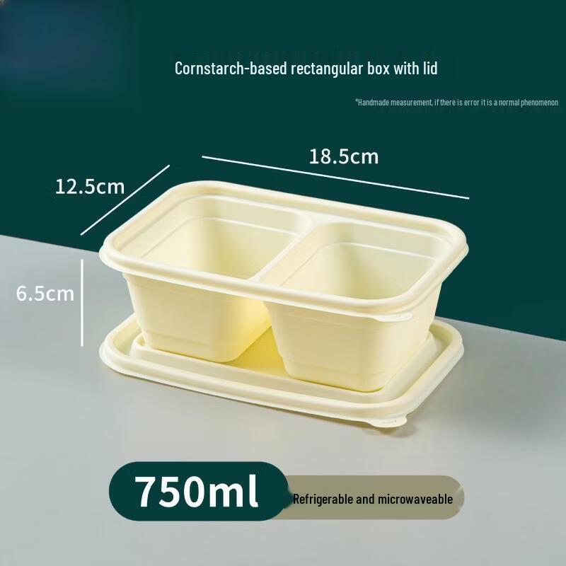 

Disposable Corn Starch Takeaway Meal Boxes