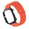 Smart Watch Cases PC Protective Shell Watch Screen Protector Bezel Ring Frame with Silicone Watch