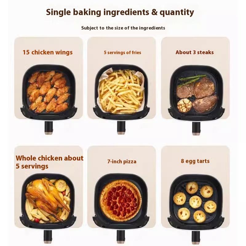 Air Fryer household visual intelligent timing temperature control automatic large-capacity power-off integrated electric fryer