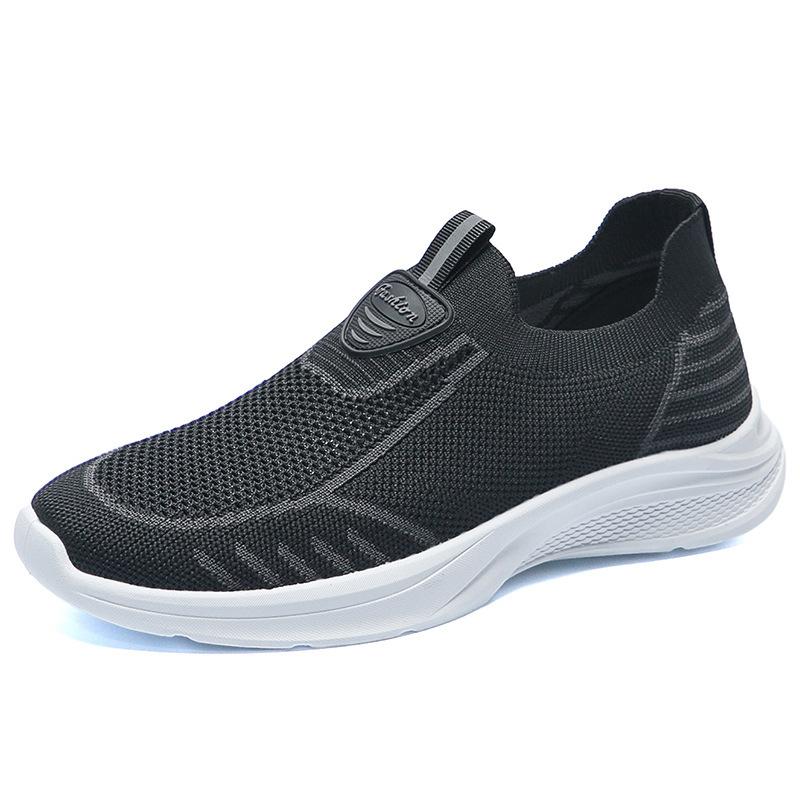 Casual shoes couple mesh breathable one pedal cover feet casual large size shoes fashion versatile men's casual shoes fashion