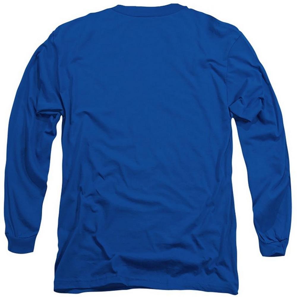 Sesame Street Mens Cookie Monster Face Long-Sleeved T-Shirt