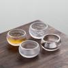 Japanese Handmade Frozen Glass Cup Crystal Glass Retro Teacups Master Cups Chinese Kung Fu Tea Set Transparent Household Teaware