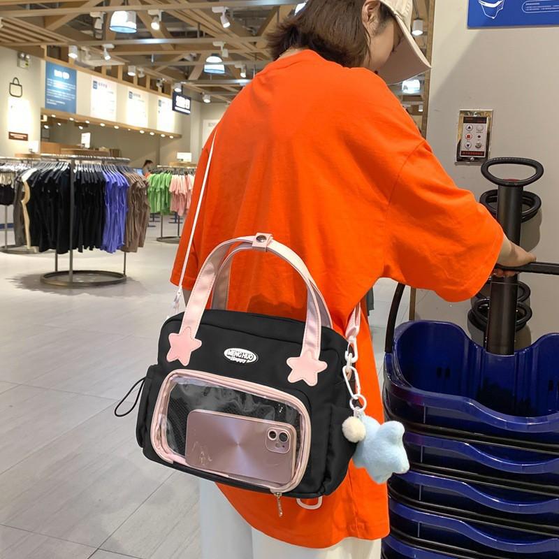 Japanese All-matching JK Girl College Style Cross-body Bag Ins 2D Cute Portable Bar Pain Small Backpack