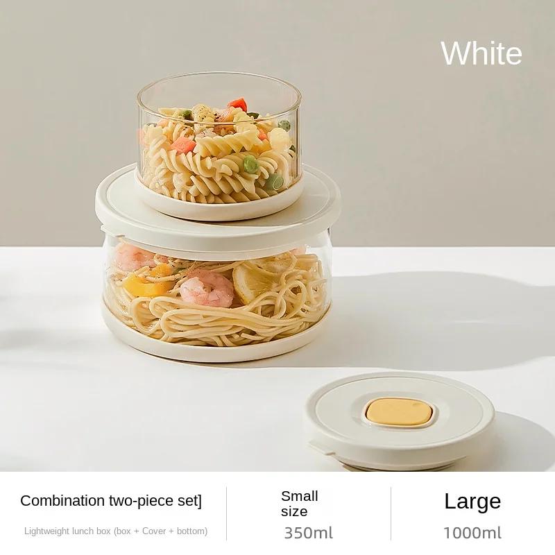 Stikla Tupperware komplekts Pusdienu kastīte Hermētiskas