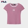 FILA Women's Ribbed Slim-Fit Short Sleeve T-Shirt