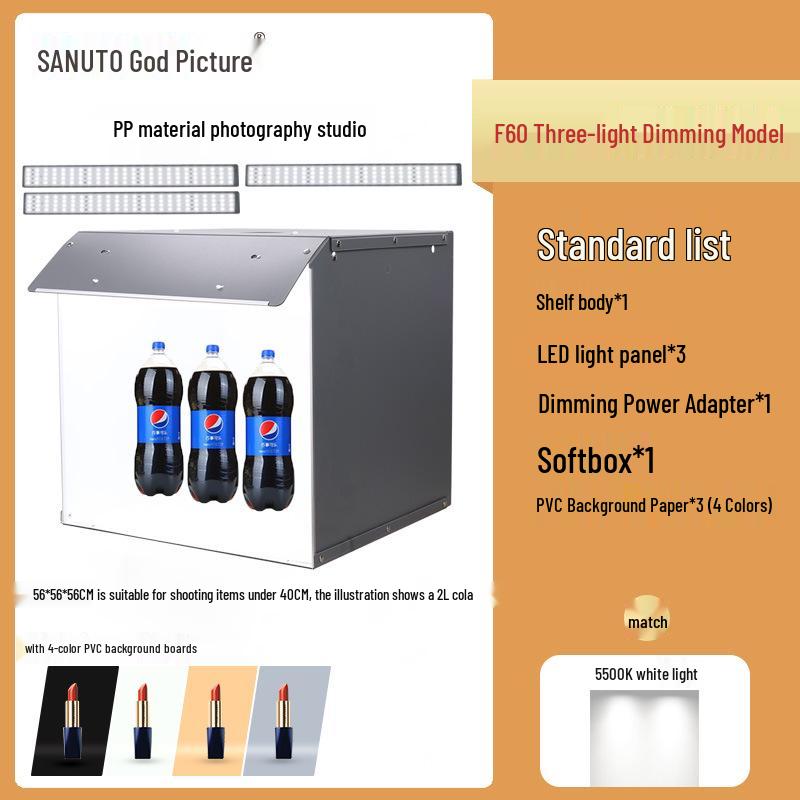 SANOTO Small LED Photo Studio Light Box Set