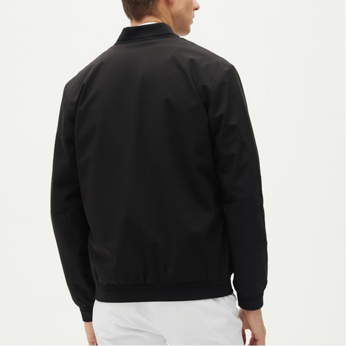FILA Fleece Windbreaker Jacket Men Jackets Black F11M132709F-BK