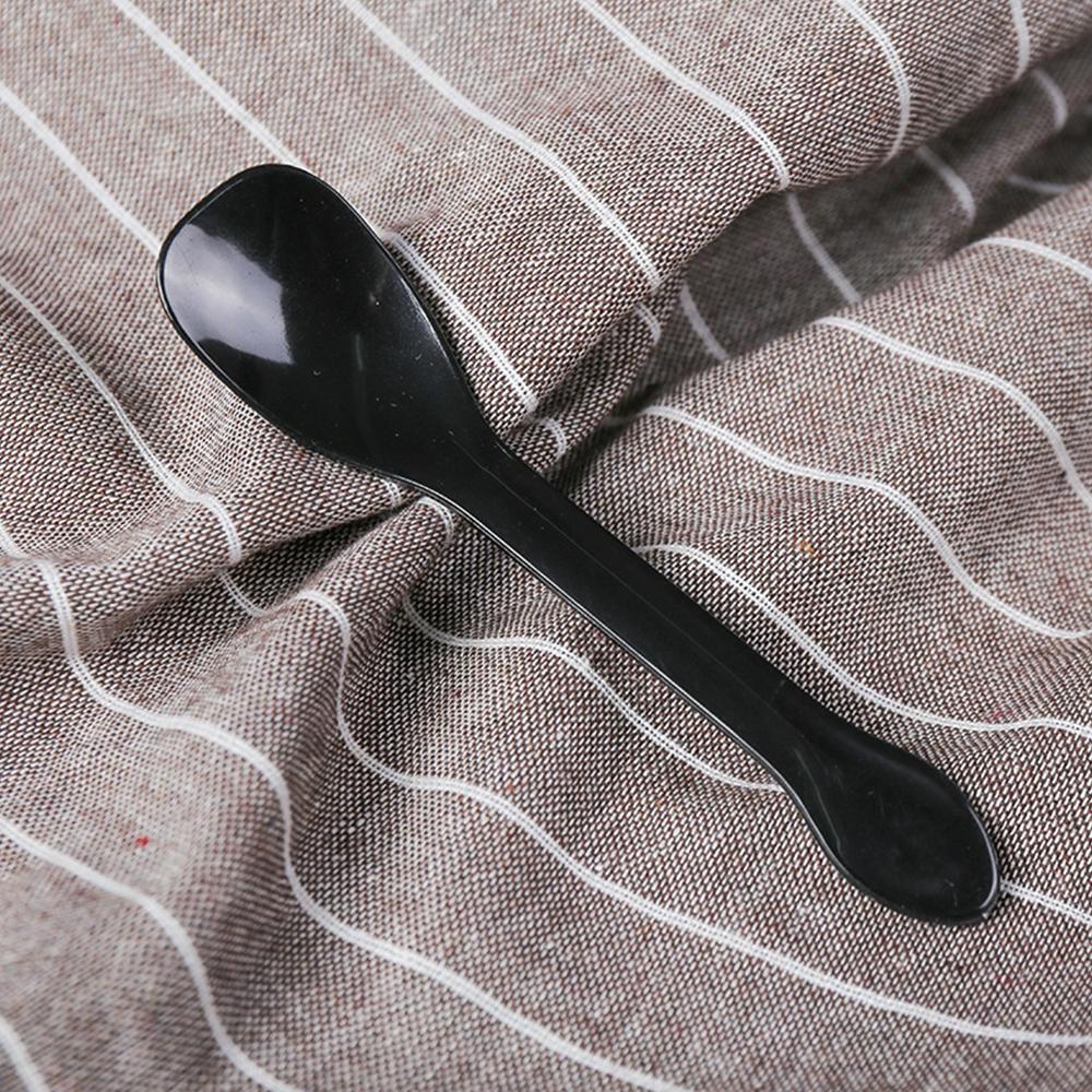 Party Cutlery 100Pcs 5 Colors Disposable Mini Plastic Spoon Ice Cream Dessert Scoop Family Soup Spoons Cute Tasting Great Tools