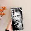 Johnny Hallyday Music Black Phone Case For Samsung S24 FE Galaxy S22 Ultra S25 Edge S21 S23 FE S20 Plus Cover Shell Coque Clear
