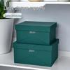Large Capacity Leather Storage Basket for Home and Wardrobe Display