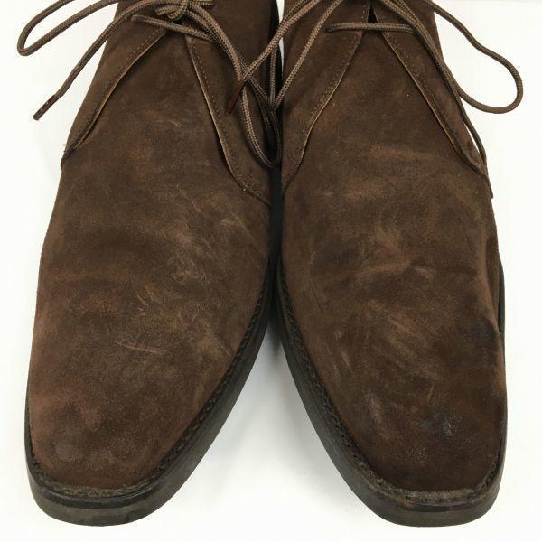 Finsbury Goodyear Welted Suede Leather Chukka Boots Dark Brown Size 11 29.5(USED)