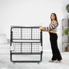Rollaway Bed Folding Bed with 4 In Foam Mattress for Adults and Guest