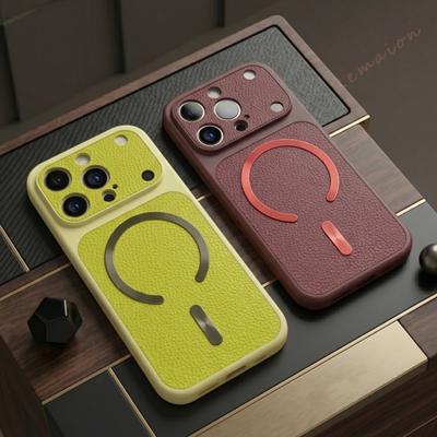 Pu Leather Magnetic Phone Case For For Iphone 17 11 12 13 14 1 16 17 Pro Max Plus Official Shockproof Protector Cover