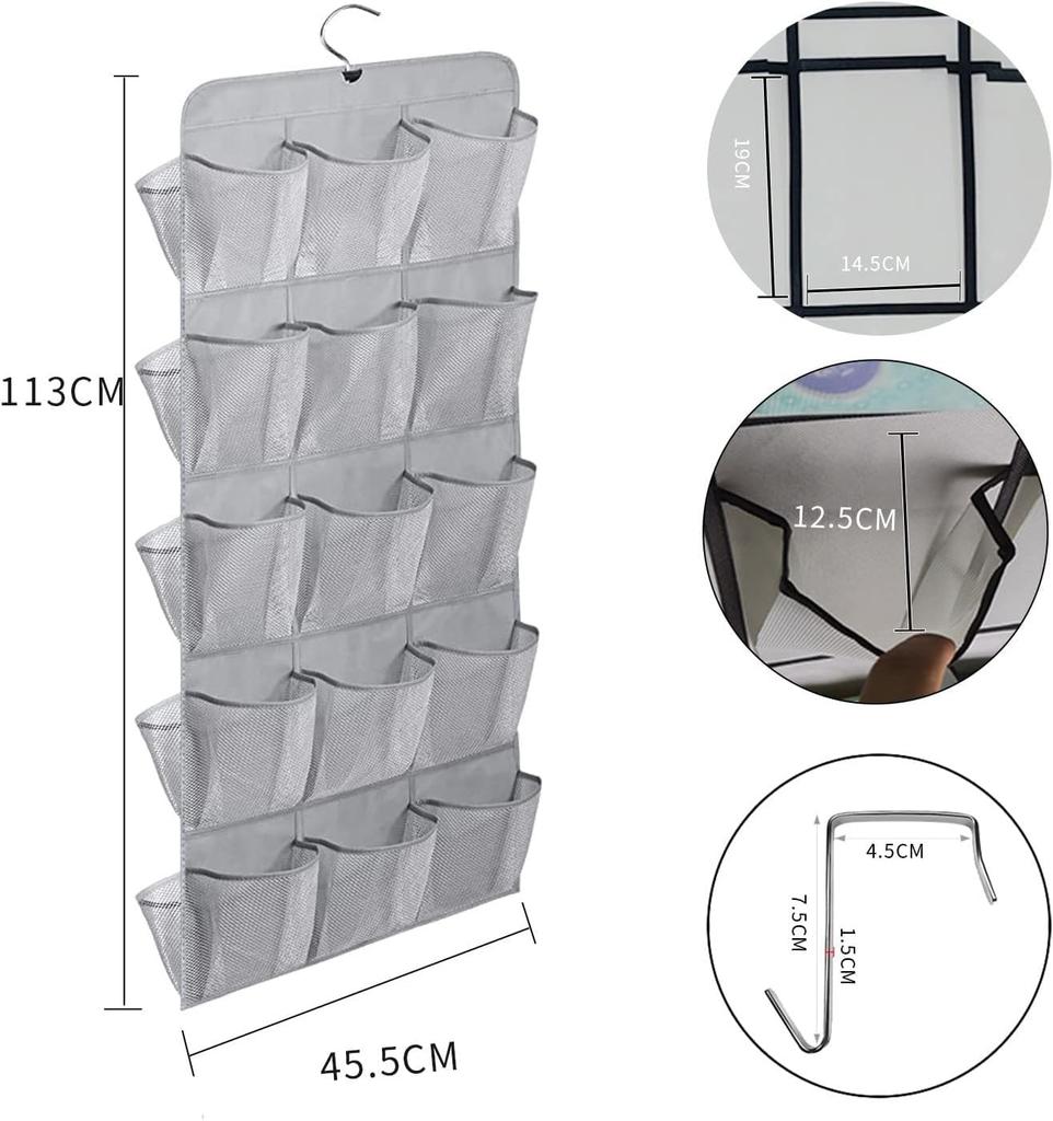 siawadeky Wall 5 30 Large Door Wall Mounted Storage Wall Mounted Storage Storage Small Item Underwear Everyday Closet Pocket, Tiers, Pockets,