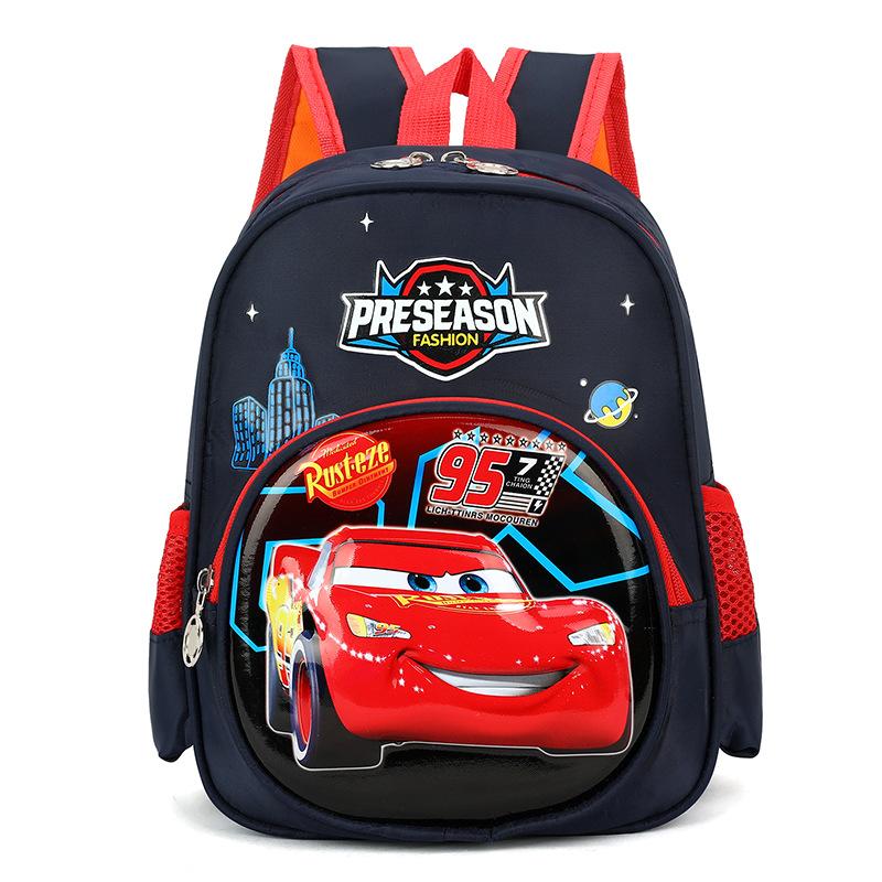 Disney Prinzessin und Lightning McQueen Kindergarten Schultasche Grundschule Große Kapazität Cartoon Dreidimensionaler Rucksack 30x24x11cm