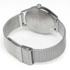 The STAC Made in Japan Domestic Watch 36mm Classic Retro Unisex White Stainless Steel Mesh Belt [The Stack] Men's Women's ST-AR002