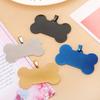 Stainless Steel Mirror Finish Custom Bone-Shaped Dog Tag Engraving Blank