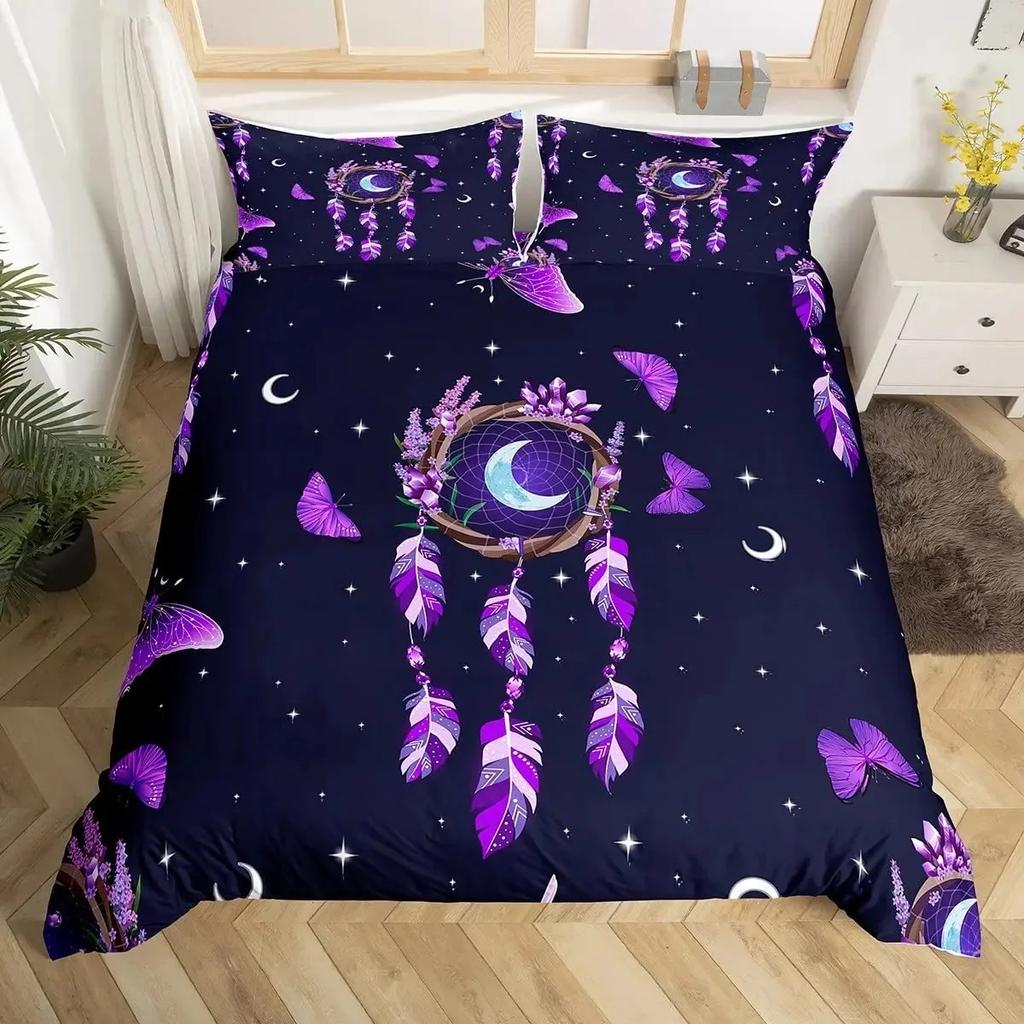 3D Symbols Viking Runes Duvet Cover Set Bedding Sets Full Size,Nordic Quilt Cover Washed Microfiber Bedspread Cover