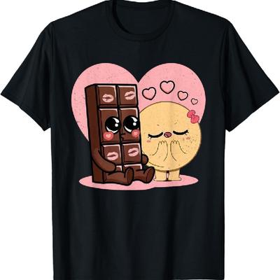 Choco And Pancake Couples Love Sweet Romantic Partners Ideas T-Shirt