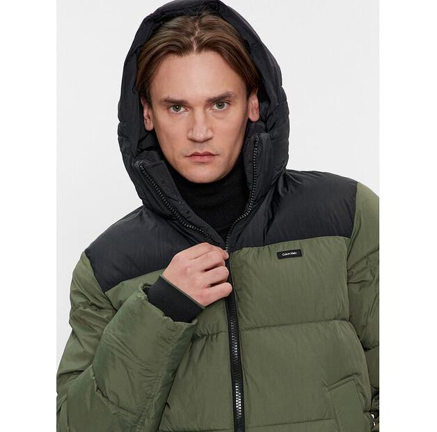 Calvin Klein Crinkle Down Jacket K10K112227 Green Regular Fit